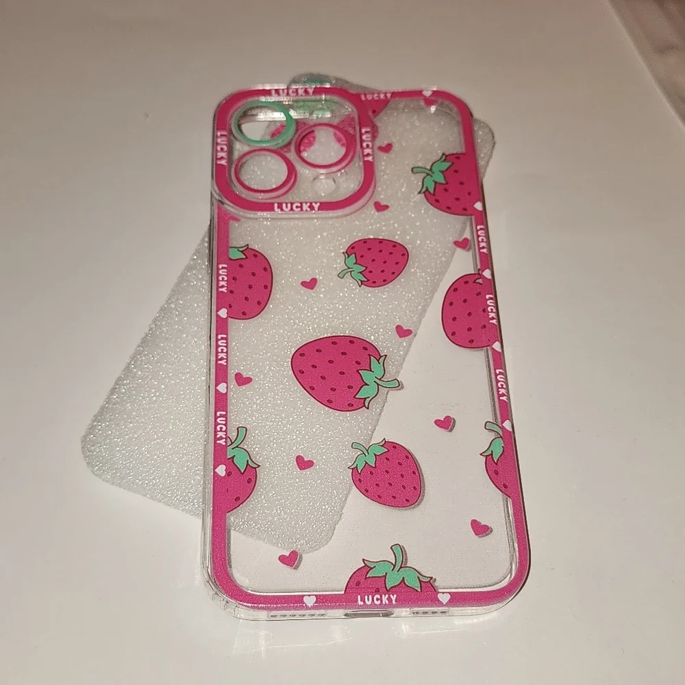 Brand new Apple IPhone 14 Pro Max Strawberry 🍓 Silicone Phone case